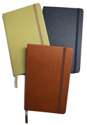 Bound Journals Blank Navy Blue, Terracotta and Tan Covers