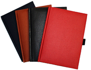 Leather Pebble Grain Bound Journals